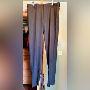 Van Heusen No Iron Charcoal Dress Pants for Men 34x34